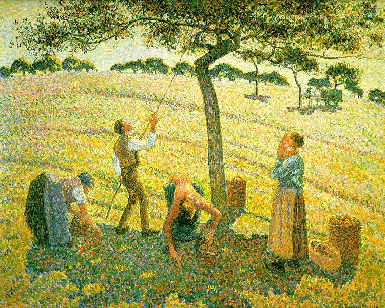 Apple Picking at Eragny sur Epte, Camille Pissaro